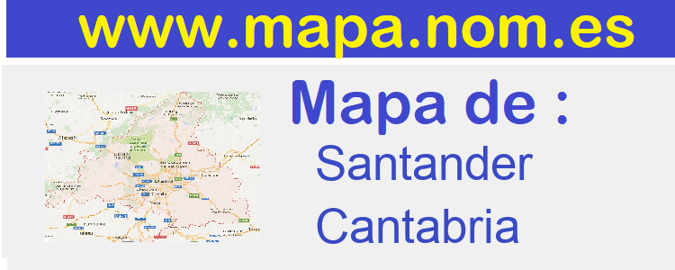 mapa de  Santander