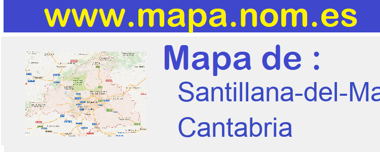 mapa de  Santillana-del-Mar