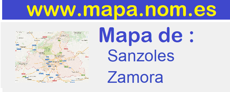 mapa de  Sanzoles