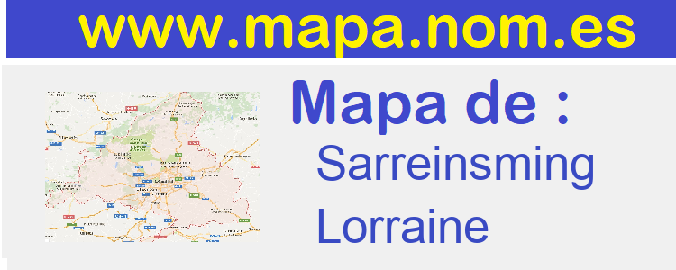 mapa de  Sarreinsming