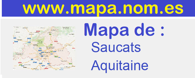 mapa de  Saucats