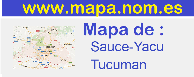 mapa de  Sauce-Yacu