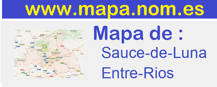 mapa de  Sauce-de-Luna