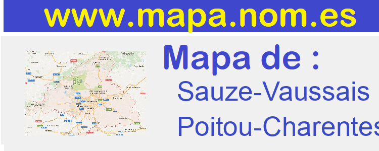 mapa de  Sauze-Vaussais