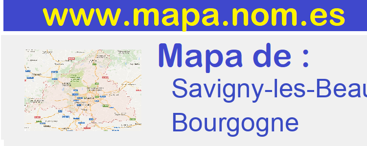 mapa de  Savigny-les-Beaune