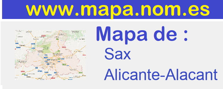 mapa de  Sax