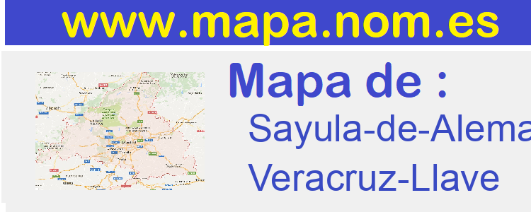 mapa de  Sayula-de-Aleman