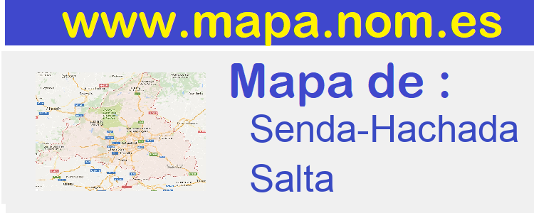 mapa de  Senda-Hachada