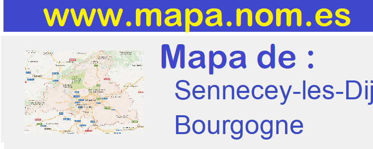 mapa de  Sennecey-les-Dijon