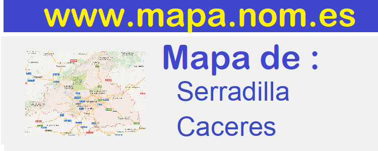 mapa de  Serradilla