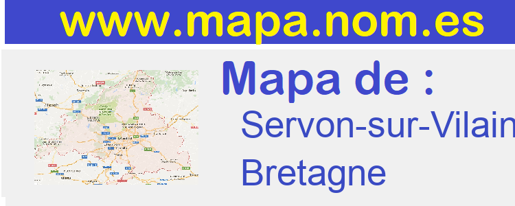 mapa de  Servon-sur-Vilaine