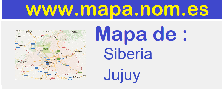 mapa de  Siberia
