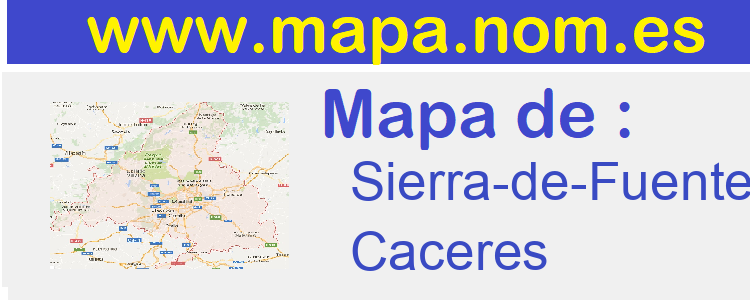 mapa de  Sierra-de-Fuentes