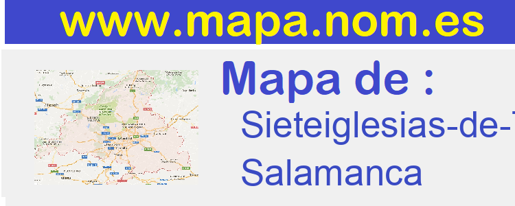 mapa de  Sieteiglesias-de-Tormes