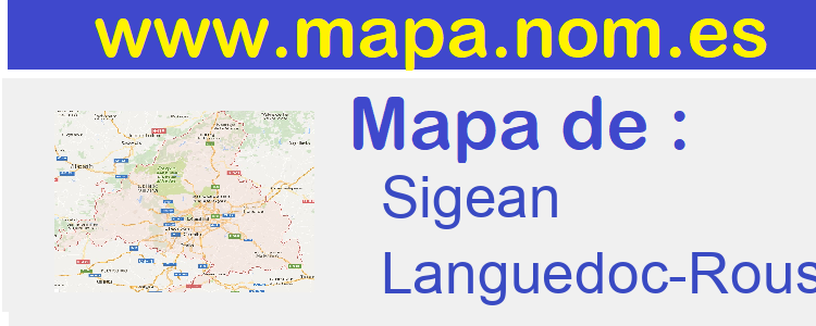 mapa de  Sigean