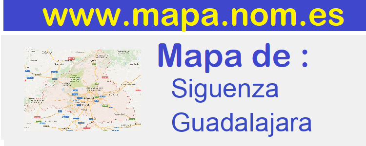mapa de  Siguenza