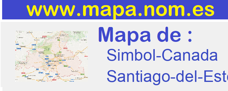 mapa de  Simbol-Canada