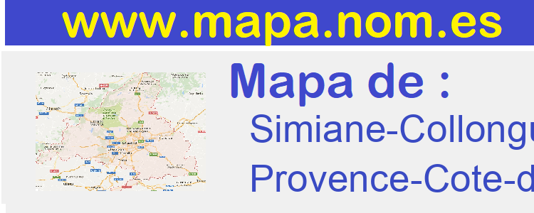 mapa de  Simiane-Collongue