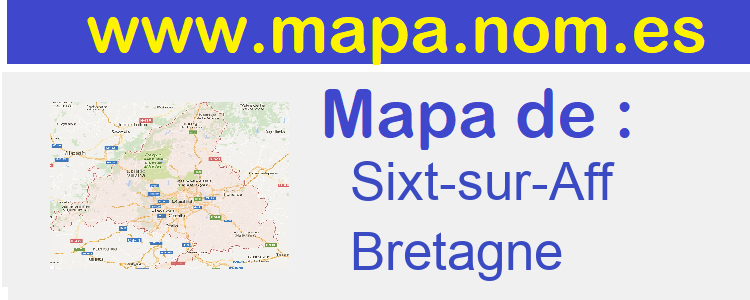 mapa de  Sixt-sur-Aff