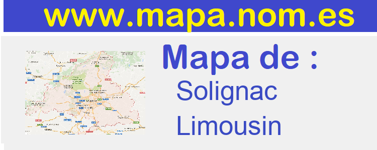mapa de  Solignac