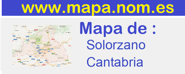 mapa de  Solorzano