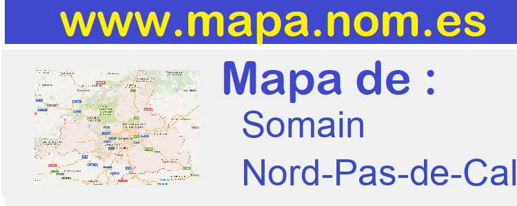 mapa de  Somain