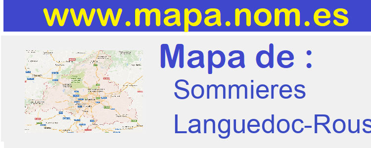 mapa de  Sommieres