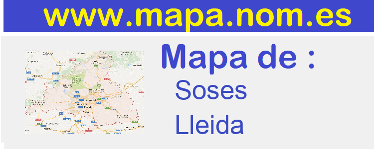 mapa de  Soses