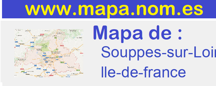 mapa de  Souppes-sur-Loing
