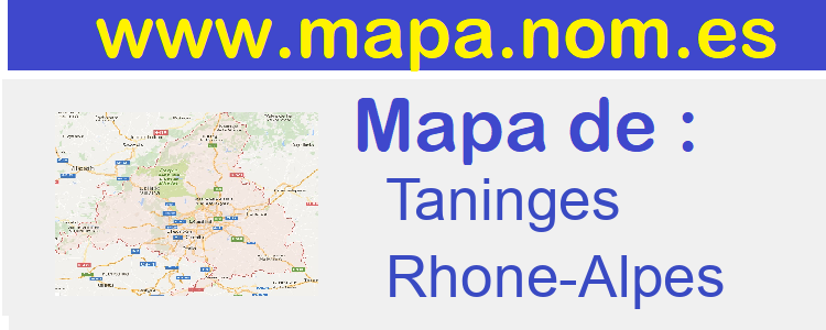 mapa de  Taninges