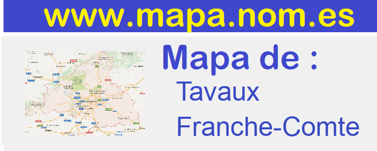 mapa de  Tavaux