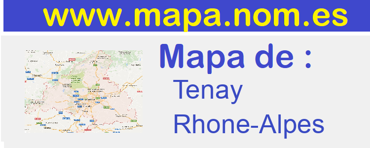 mapa de  Tenay
