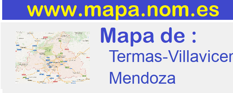 mapa de  Termas-Villavicencio