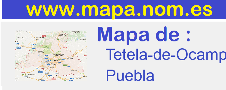mapa de  Tetela-de-Ocampo