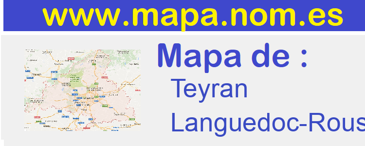 mapa de  Teyran