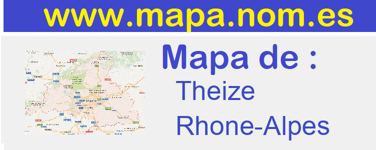 mapa de  Theize