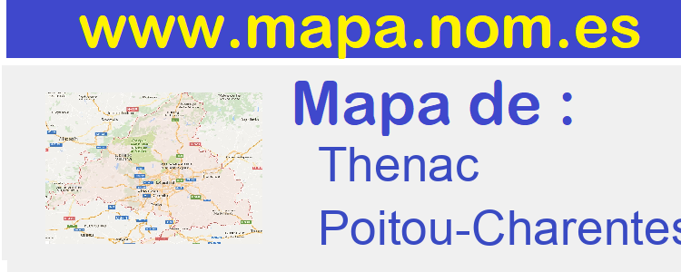 mapa de  Thenac