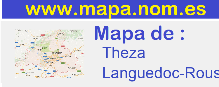 mapa de  Theza