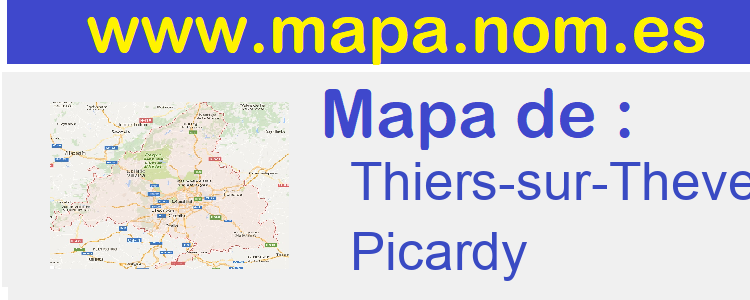 mapa de  Thiers-sur-Theve
