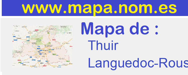 mapa de  Thuir
