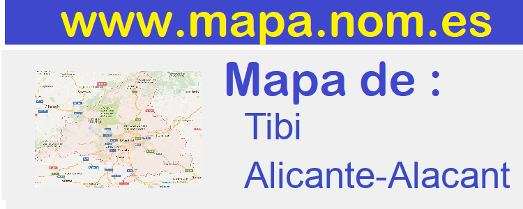mapa de  Tibi