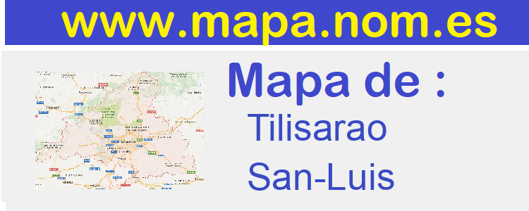 mapa de  Tilisarao