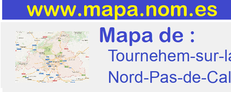 mapa de  Tournehem-sur-la-Hem