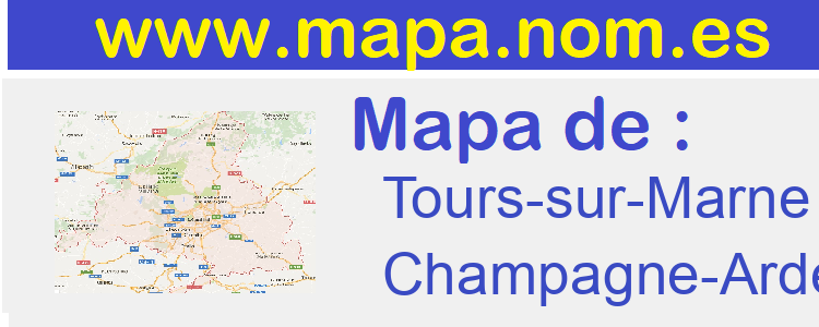 mapa de  Tours-sur-Marne