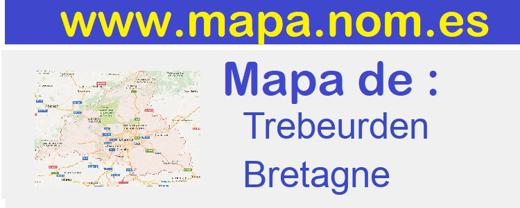 mapa de  Trebeurden