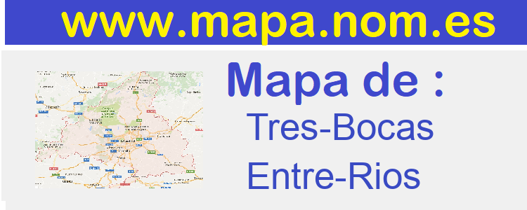 mapa de  Tres-Bocas