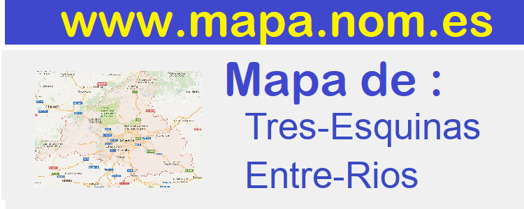 mapa de  Tres-Esquinas