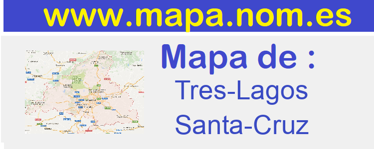 mapa de  Tres-Lagos