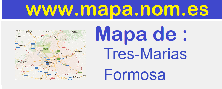 mapa de  Tres-Marias