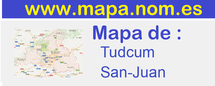 mapa de  Tudcum